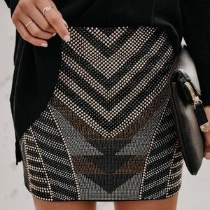 Vici Elite Studded Mini Skirt Medium